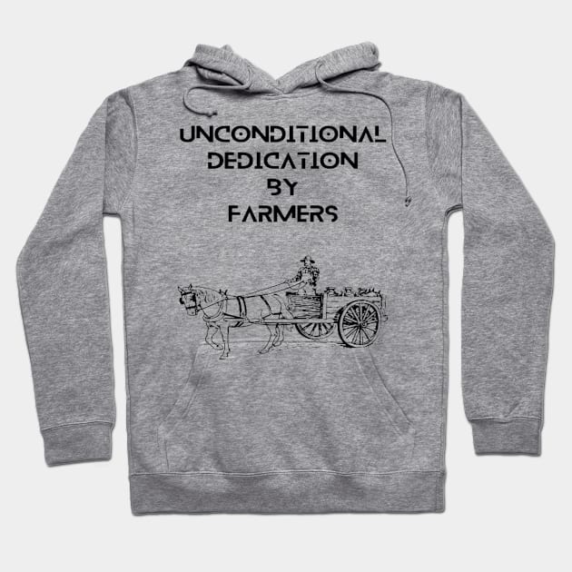 Farmers - Unconditional dedication by farmers Hoodie by Bharat Parv